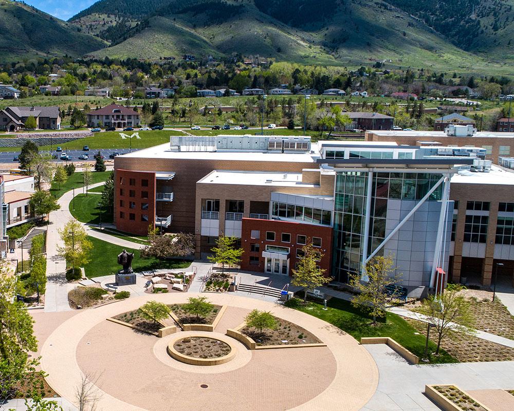 Aerial view of Mines recreation center